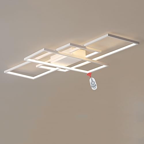 Wandun Lámpara LED de Techo, Moderna Luz de Techo de diseño cuadrado Iluminación de techo de interior Adecuado para Lampara de salon Hotel Contador Oficina Hall Acrílico Plafón de techo