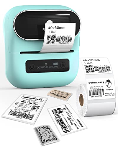 Phomemo M220 Bluetooth Impresora de Etiquetas, tamaño 20-80 mm, Compatible con Phones&PC, Fabricante de Etiquetas para el hogar, minorista, Oficina, Verde