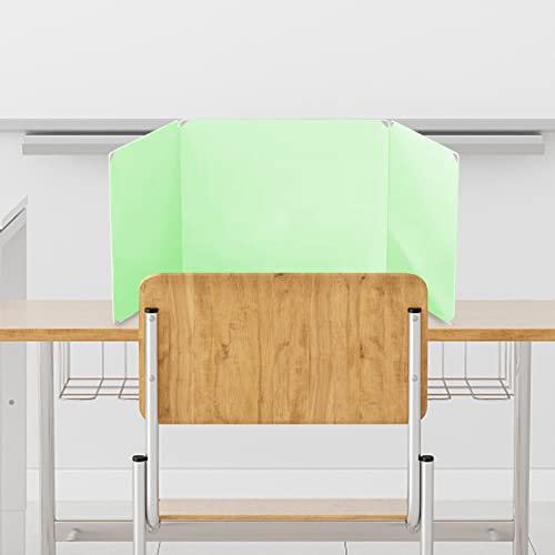 Icegrey Oficina Divisor De Escritorio Protección para Estornudos Mampara, Plegable, Separador para Mostrador Mesas Oficinas Comercios Colegio, Verde, 45x30x40cm