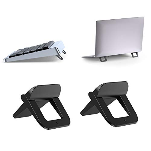 TENSUN Soporte Plegable para Ordenador portátil, 2 Unidades, Mini Soporte para portátil, refrigeración Invisible, Soporte Ligero ergonómico para portátil, MacBook, Teclado inalámbrico, 12-17 Pulgadas