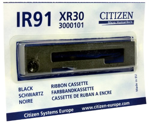 Citizen 3000101 IR91 Mini cinta para impresora, color negro