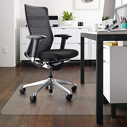 Azadx - Alfombrilla para silla de escritorio, transparente, protector de suelo para oficina y hogar, 91 x 122 cm